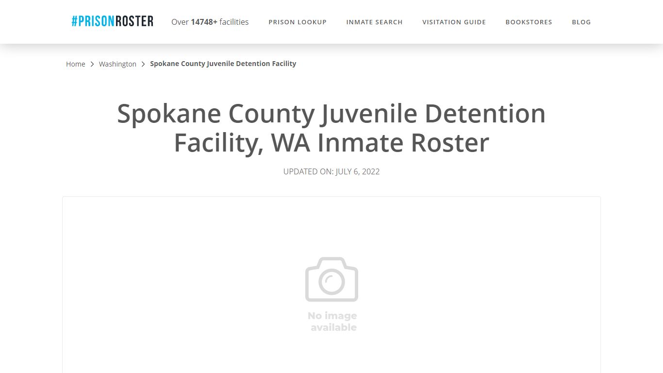 Spokane County Juvenile Detention Facility, WA Inmate Roster
